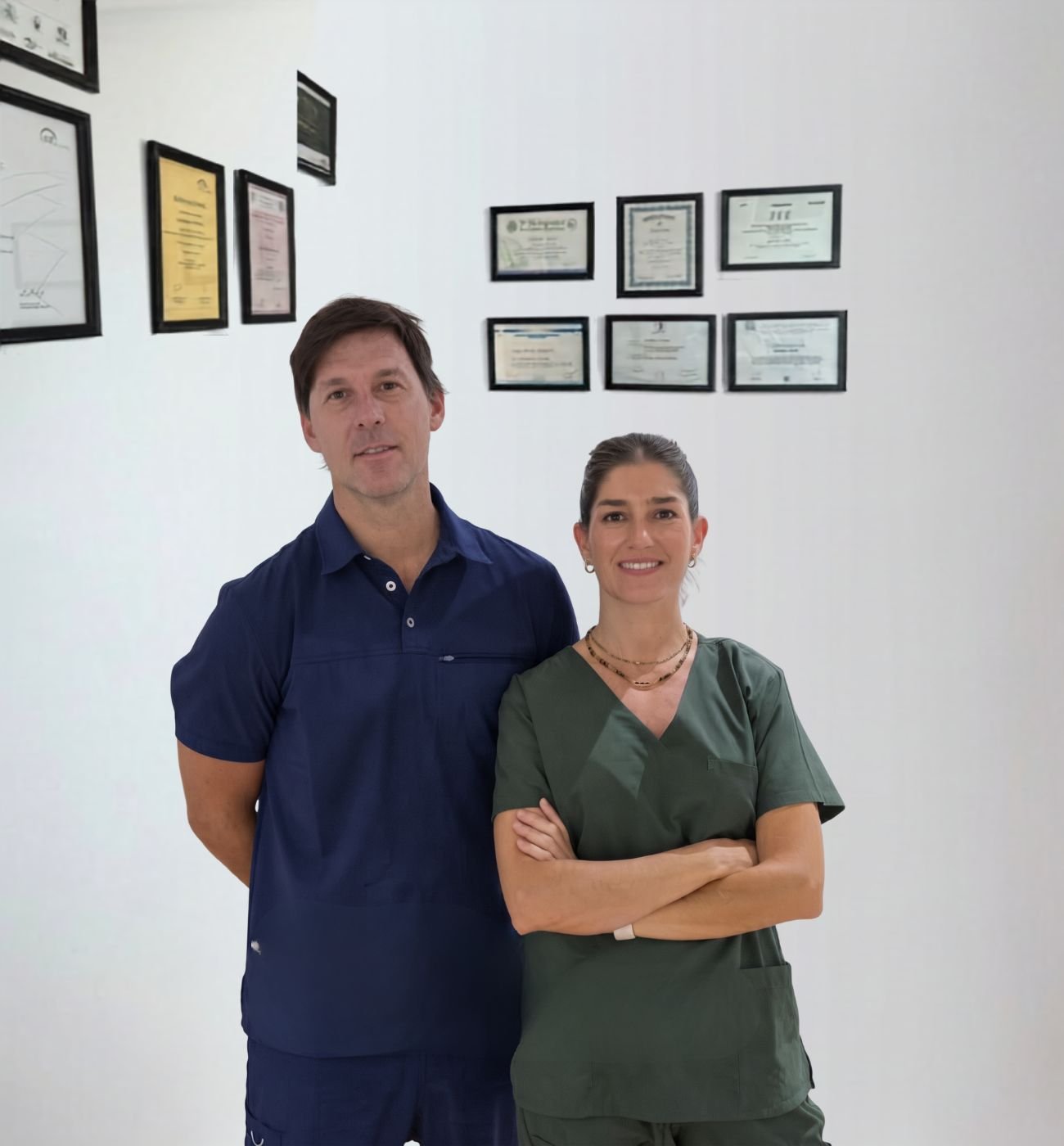 Javier Bernocco y Lucrecia del Castillo, equipo de Odontodos